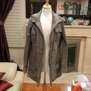 Calvin Klein Cargo Jacket Anorak Utility